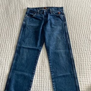 Mens Wrangler FR work jeans. 13 Original. Size 34x30
